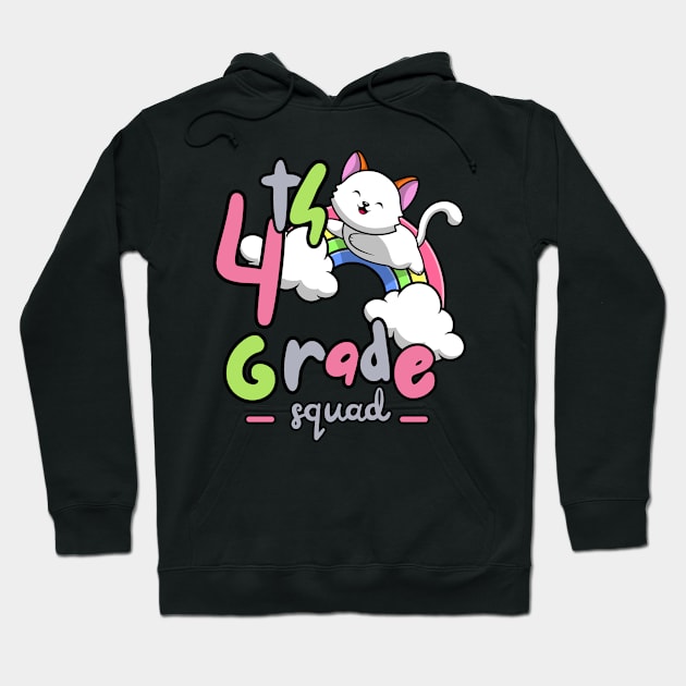 4th grade cat rainbow Hoodie by hnueng111